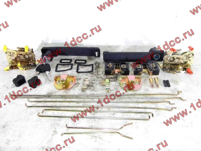 Ремкомплект замков на две двери (ручки внутренние, наружные, личинки, тяги) SH F3000/SH F2000 SHAANXI / Shacman (ШАНКСИ / Шакман)  фото 1 Севастополь